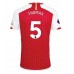 Arsenal Thomas Partey #5 Voetbalkleding Thuisshirt 2023-24 Korte Mouwen